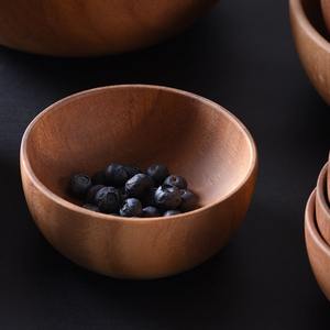 ชุดชามสลัดไม้อะคาเซีย5หรือ8ชิ้นสำหรับงานปาร์ตี้ดีไซน์คลาสสิกเป็นมิตรกับสิ่งแวดล้อม - Product Image 6