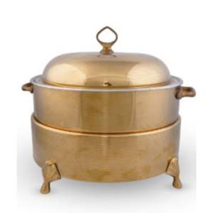 Antique Pumpkin Chafing Dish Elegant Hotelware <b>Buffet</b> <b>Server</b> Premium Stainless Steel Perfect for Catering & Events - Product Image 4