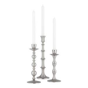 Aluminium coulé au sable, poli, bougeoir nickelé - Product Image 5