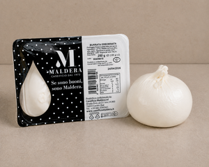 Queso Azul Fresco Italiano de Alta Calidad, Burrata de 125g sin Cabeza, 2 Piezas de 250g en Bandeja, para Venta al por Menor y Servicio de Alimentos - Product Image 1