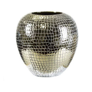 Vase à fleurs en aluminium de haute qualité avec finition blanche émaillée, parfait pour une présentation de fleurs élégante à l'intérieur et à l'extérieur - Product Image 5