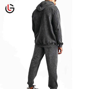 High Street Premium <b>acid</b> <b>wash</b> Tracksuit Men's Plus Size Gym Jogger Sweat suit Set <b>Acid</b> <b>Wash</b> Hoodie Set - Product Image 2