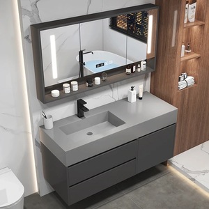 Meubles de salle de bain en contreplaqué BONG SEN Vietnam, service OEM, montage mural, classique, durable, moderne, villa, PVC imperméable - Product Image 1