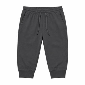 Pantalon Capri Jogger Décontracté pour Homme, Taille Haute, en Mélange de Coton, avec Cordon de Serrage, Tissu Respirant et Écologique, Ourlet Relevé, Taille XXS - Product Image 4