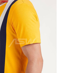 Camiseta de hombre de alta calidad Última moda Diseño de bloque de color 100% Algodón Cuello redondo Manga corta Precio al por mayor - Product Image 5