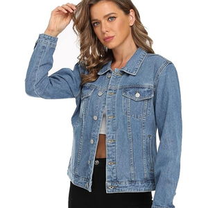 Veste en jean vintage pour femmes vente en gros | Mode personnalisée Veste en jean | Fabricant de manteau en denim élégant de haute qualité de marque OEM - Product Image 3