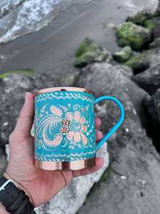 Tasse en cuivre écologique bouteille Vintage martelé laiton tasse Moscou Mule bière café cruche/tasse - Product Image 6