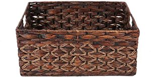 Cesta de mimbre para almacenamiento de frutas y verduras, juego redondo de 3 cestas decorativas para mesa de comedor, color blanco, novedad - Product Image 3