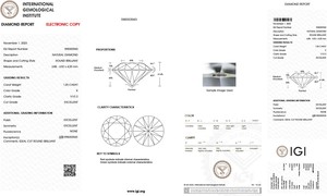 Natural 1,25 quilates blanco K Color VVS2 claridad redondo corte brillante diamantes sueltos Naturales de La India con certificado IGI a granel - Product Image 2