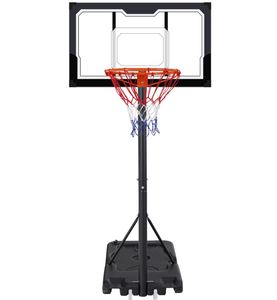 Équipement de basketball durable pour l'extérieur et l'intérieur, incluant une plaque acrylique de 54 pouces et une base portable robuste. - Product Image 1