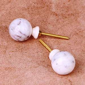 Noir et blanc 5 pièces boutons en marbre les plus vendus avec une taille de forme de couleur personnalisée fabriqués en Inde article - Product Image 4