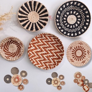 Set Woven <b>Wall</b> Hanging Set Black Natural, Halloween <b>Wall</b> <b>Decor</b> Abstract Geometric Bohemian Home <b>Decor</b> Living Room - Product Image 3