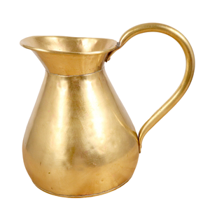 Pichet en laiton vintage de haute qualité avec finition polie pour la maison, le restaurant et l'hôtel, ustensiles de cuisine en métal pour l'eau - Product Image 3