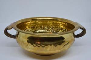 โคมไฟทองเหลืองลอยน้ำดอกไม้ทำด้วยมือทันสมัยสำหรับเทศกาลดิวาลิสำหรับตกแต่งภายในบ้านโต๊ะงานแต่งงาน - Product Image 2