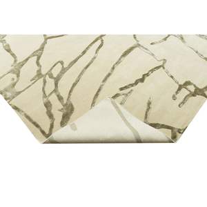 Tapis artisanal de luxe, grand, moelleux, antidérapant, toutes saisons, 100% soie de bambou, chef-d'œuvre artisanal, poils coupés, poils moyens, brodé - Product Image 5