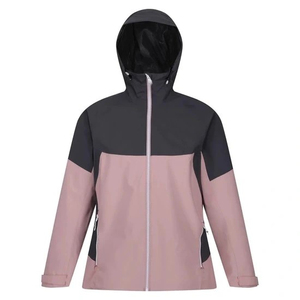 Venta caliente personalizada de poliéster para mujer ropa deportiva cortavientos chaquetas de dos tonos chaqueta impermeable para mujer - Product Image 2