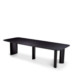Harmonie L Dining <b>Table</b> Set Midcentury Minimalist Square Design <b>Solid</b> <b>Wood</b> and Sintered Stone Material for Home Office Use - Product Image 1