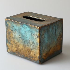 Contemporary Multifunctional Metal Tissue Box Holder for Offices Hotels Homes-Durable Handmade Design Reliable Support - Product Image 1