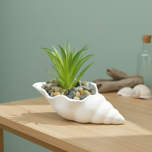 Maceta Moderna de Yeso Ecológica de Diseño Europeo Simple para Plantas Suculentas, Uso en Interiores, Decoración de Centros Comerciales y Pisos - Product Image 3