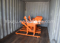 Machine à briques en terre cuite manuelle LY2-40, briques en terre compressée, briques autobloquantes, bloc creux en ciment, faible coût, support YOUJU