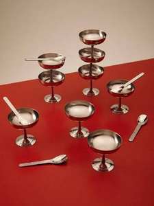 ชามขนมหวานทองเหลืองแท้ งานฝีมือ ถ้วยไอศกรีม สำหรับโรงแรมและตกแต่งบ้าน ปลอดภัยสำหรับอาหาร ชามเสิร์ฟโลหะ - Product Image 3