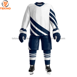 Uniformes de hockey sobre hielo unisex de diseño personalizado Ropa deportiva de equipo con todos Los tamaños disponibles Hecho de poliéster Servicios OEM para adultos - Product Image 1