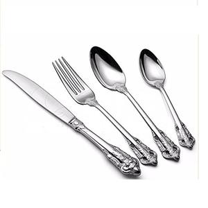 Couverts personnalisés de qualité supérieure au design fait à la main pour la maison, les hôtels et les restaurants, ustensiles de cuisine pour la restauration, ensemble de couverts en métal d'occasion - Product Image 2