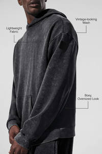 เสื้อฮู้ดผู้ชายผ้าฝ้ายแบบมีฮู้ดขนาดใหญ่พิเศษใส่ได้ทั้งชายและหญิงเสื้อฮู้ดผ้าลินินแนววินเทจไซส์ใหญ่พิเศษโลโก้ออกแบบได้ตามต้องการสำหรับฤดูหนาว - Product Image 3