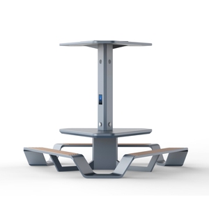 Chất lượng cao tùy chỉnh thông minh công suất thấp năng lượng mặt trời băng ghế dự bị ngoài trời công viên thông minh với wifi không dây bluetooth hệ thống âm thanh - Product Image 2