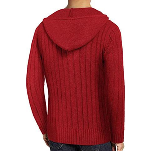 Premium Quality Custom <b>Men's</b> Full <b>Zip</b> Knitted <b>Cardigan</b> Sweater Cable Knit Sweater With Pocket Plus Size - Product Image 2