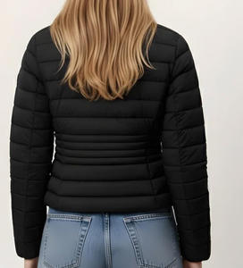 Veste matelassée courte pour femme tendance 2025, taille haute, veste matelassée courte, veste à bulles, manteaux d'hiver pour femme - Product Image 2