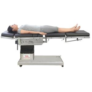 Manual hidráulico de mesa de quirófano semieléctrica compatible con brazo en C de acero inoxidable de calidad estándar del fabricante indio - Product Image 1