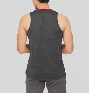 Logo personnalisé 100% coton côtelé entraînement débardeur pour hommes respirant sport décontracté couleur unie Bangladesh tricoté méthode de tissage - Product Image 3