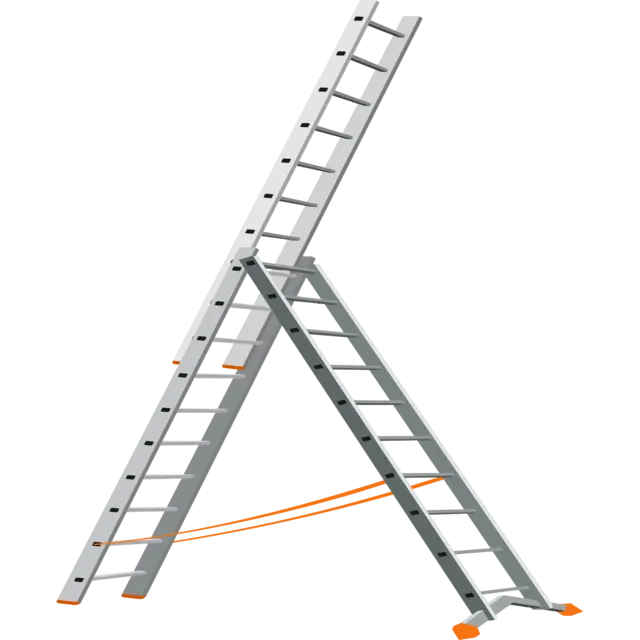 Tacchino/scale A tre pezzi/A scala in alluminio di tipo tre pezzi