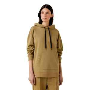 Sudadera con capucha de longitud completa para mujer con hombros caídos, sudaderas con capucha transpirables y antiarrugas para mujer, Sudadera con capucha sólida OEM - Product Image 1
