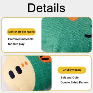 Jouets pour animaux de compagnie écologiques en gros, style dessin animé, pour chiens et chats, jouet à mâcher interactif résistant aux morsures, design en peluche de poisson - Product Image 4