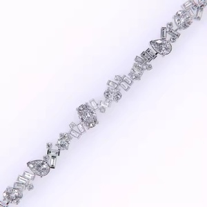 Nouvelle Arrivée Bracelet Tennis Femme Haute Qualité 10k 14k Or Blanc Moissanite Diamant - Product Image 6