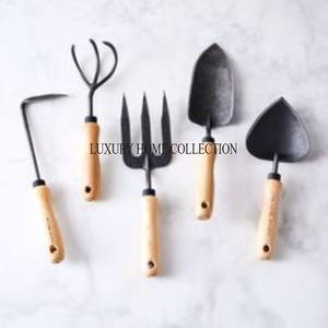 Heavy gauge iron fire pit tools set with stylish curved handles and sturdy design for effortless <b>control</b> of burning logs - Product Image 3