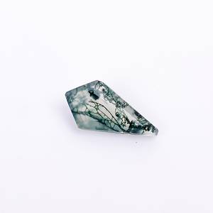 Forma de cometa de ágata musgo, facetada piedra preciosa, Ágata verde, piedra suelta para hacer joyas, cometa de ágata musgo, corte escalonado, tamaño calibrado - Product Image 2
