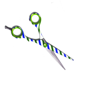 Tijeras de peluquero al por mayor para peluquería, tijeras de corte de pelo de peluquero alemán de acero recubiertas de papel para belleza - Product Image 3