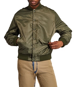 Vestes de baseball bleues à capuche en tissu de style letterman pour hommes - Product Image 6