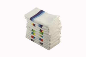 Juego de 12 toallas de cocina de algodón reciclado con tejido de hueso de arenque, función de secado rápido - Product Image 5