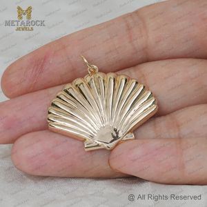 เครื่องประดับทอง14K หอยเชลล์สีเหลืองออกแบบจี้เครื่องประดับที่ดีขายส่งจี้สำหรับของขวัญ - Product Image 6