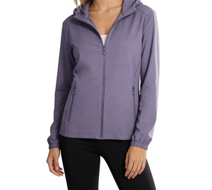 Wholesale Women's Softshell Jacket Custom LOGO Women Jacket <b>Waterproof</b> Softshell Coat Puffer With Windbreaker Coat - Product Image 5