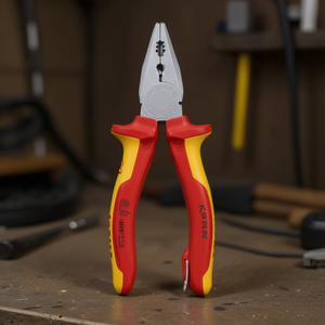 คีมปากแหลมเอนกประสงค์ยี่ห้อ Knipex ชุบโครเมียม ด้ามจับผ่านการทดสอบมาตรฐาน VDE พร้อมฉนวนกันความร้อนและด้ามจับแบบหลายส่วนประกอบ - Product Image 3