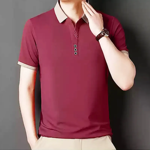 Hot Style Personalizar Hombres de negocios Ocio 100 Algodón Camiseta de manga corta Barato Polos de alta calidad para hombres - Product Image 2