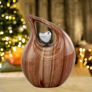 Urne funéraire en métal massif pour cendres Urnes funéraires et commémoratives de conception unique pour cendres humaines jusqu'à 210 pouces cubes - Product Image 4