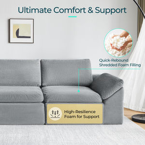 Nouveaux articles ménagers créatifs 2026 sur Wayfair – Canapés en tissu compressé sans quantité minimale de commande, idéaux pour les petites maisons, prêts à être expédiés - Product Image 4