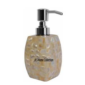 เครื่องจ่ายสบู่เหลวสำหรับตกแต่งบ้านสไตล์วินเทจทำจากสเตนเลสเงางามแม่ของไข่มุกเกรดสูง - Product Image 2