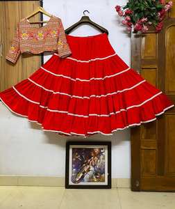 Vestido de mujer pesado Choli con estampado de colores hermosos Lehenga de seda de mantequilla pesada para mujer india tradicional india hermosa para fiesta - Product Image 2